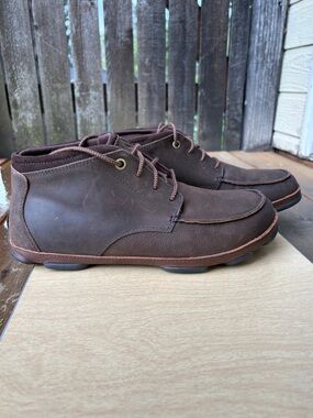 Olukai Men’s Hamakua Lace Up Chukka Boot In Brown Sz 11.5